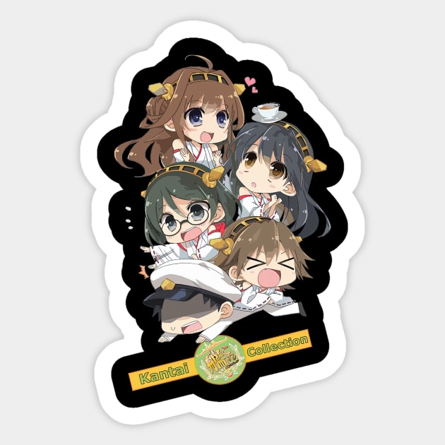 Chibi Girls Kancolle Sticker by ShariLambert